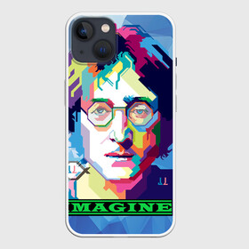 Чехол для iPhone 13 с принтом Джон Леннон Imagine в Екатеринбурге,  |  | beatles | imagine | john | lennon | the beatles | битлз | битлы | группа | джон | купить | леннон | леннона | очки | рок н ролл | с группы | хиппи