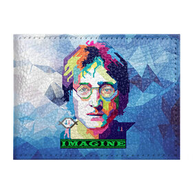 Обложка для студенческого билета с принтом Джон Леннон Imagine в Екатеринбурге, натуральная кожа | Размер: 11*8 см; Печать на всей внешней стороне | beatles | imagine | john | lennon | the beatles | битлз | битлы | группа | джон | купить | леннон | леннона | очки | рок н ролл | с группы | хиппи
