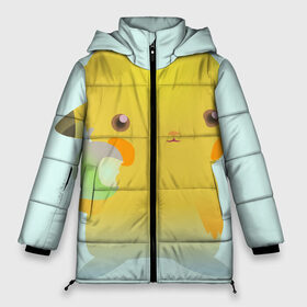 Женская зимняя куртка 3D с принтом Покемон pikachu в Екатеринбурге, верх — 100% полиэстер; подкладка — 100% полиэстер; утеплитель — 100% полиэстер | длина ниже бедра, силуэт Оверсайз. Есть воротник-стойка, отстегивающийся капюшон и ветрозащитная планка. 

Боковые карманы с листочкой на кнопках и внутренний карман на молнии | 