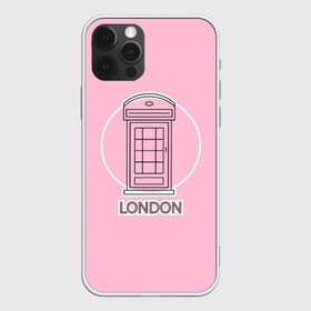 Чехол для iPhone 12 Pro Max с принтом Телефонная будка London в Екатеринбурге, Силикон |  | box | england | london | phone | telephone | uk | англия europe | великобритания | европа | иконка | красная будка | круг | лондон | надпись | поездка | путешествие | розовый | телефон | телефонная будка