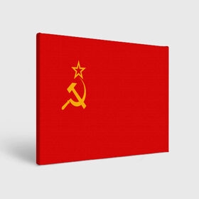Холст прямоугольный с принтом СССР в Екатеринбурге, 100% ПВХ |  | звезда | коммунизм | коммунист | серп и молот | советский союз | ссср | флаг ссср