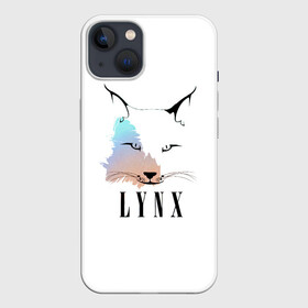 Чехол для iPhone 13 с принтом Рысь в Екатеринбурге,  |  | lynx | зверь | котик | кошечка | кошка | рысь | усатый | ушки на макушке | хищник