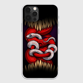Чехол для iPhone 12 Pro Max с принтом monster and snake в Екатеринбурге, Силикон |  | зверь | змеи | змейка | змея | зубы | клык | клыки | монстр | монстры | питон | удав | хищник | язык