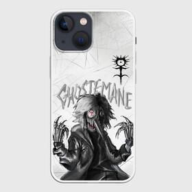 Чехол для iPhone 13 mini с принтом GHOSTEMANE в Екатеринбурге,  |  | Тематика изображения на принте: andromeda | ghostemane | hades. | mercury | nihil | rap | гостмейн | готика | реп