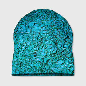 Шапка 3D с принтом METALL в Екатеринбурге, 100% полиэстер | универсальный размер, печать по всей поверхности изделия | металл | прикольное | рубиновый цвет | сапфировый цвет | текстура | фольга