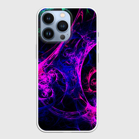 Чехол для iPhone 13 Pro с принтом GambaTR в Екатеринбурге,  |  | abstraction | colorful | dark | fractal | glow | patterns | shapes | tangled | texture | абстракция | запутанный | разноцветный | свечение | текстура | темный | узоры | формы | фрактал