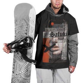 Накидка на куртку 3D с принтом SALUKI в Екатеринбурге, 100% полиэстер |  | Тематика изображения на принте: rap | saluki | saluki rap | рэп | рэпер | салюки