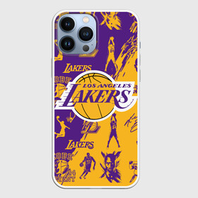 Чехол для iPhone 13 Pro Max с принтом КОБИ БРАЙАНТ в Екатеринбурге,  |  | 24 lakers | kobe bryant | lakers | los angeles lakers | баскетбол. | коби брайант | лос анджелес лейкерс | лосанджелес лейкерс