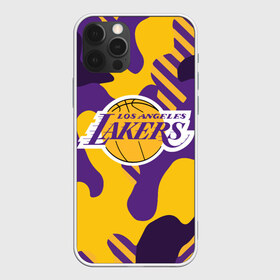 Чехол для iPhone 12 Pro Max с принтом LAKERS в Екатеринбурге, Силикон |  | 