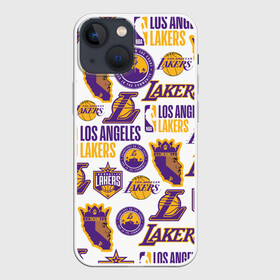 Чехол для iPhone 13 mini с принтом LAKERS LOGO в Екатеринбурге,  |  | 24 lakers | kobe bryant | lakers | los angeles lakers | баскетбол. | коби брайант | лос анджелес лейкерс | лосанджелес лейкерс