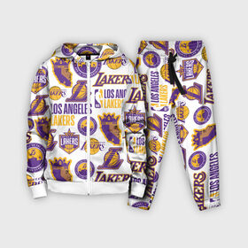 Детский костюм 3D с принтом LAKERS LOGO в Екатеринбурге,  |  | 24 lakers | kobe bryant | lakers | los angeles lakers | баскетбол. | коби брайант | лос анджелес лейкерс | лосанджелес лейкерс