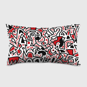 Подушка 3D антистресс с принтом Африканский хаос в Екатеринбурге, наволочка — 100% полиэстер, наполнитель — вспененный полистирол | состоит из подушки и наволочки на молнии | minimal | абстракция | креатив | минимализм | текстуры