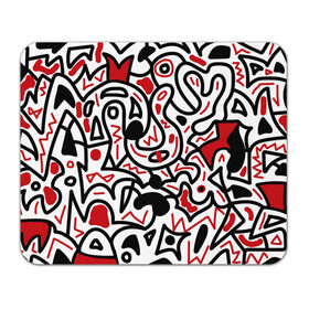 Коврик для мышки прямоугольный с принтом Африканский хаос в Екатеринбурге, натуральный каучук | размер 230 х 185 мм; запечатка лицевой стороны | minimal | абстракция | креатив | минимализм | текстуры