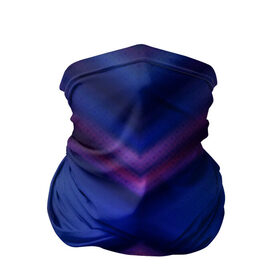 Бандана-труба 3D с принтом STROGO в Екатеринбурге, 100% полиэстер, ткань с особыми свойствами — Activecool | плотность 150‒180 г/м2; хорошо тянется, но сохраняет форму | абстракция | линии | неон | симметрия | синий цвет
