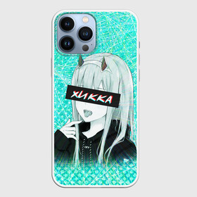 Чехол для iPhone 13 Pro Max с принтом Zero Two Хикка в Екатеринбурге,  |  | darling | darling in the franxx | hikka | zero two | вайфу | зеро ту | код 002 | любимый во франксе | франкс | хикка