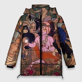 Женская зимняя куртка 3D с принтом BRING ME THE HORIZON ART в Екатеринбурге, верх — 100% полиэстер; подкладка — 100% полиэстер; утеплитель — 100% полиэстер | длина ниже бедра, силуэт Оверсайз. Есть воротник-стойка, отстегивающийся капюшон и ветрозащитная планка. 

Боковые карманы с листочкой на кнопках и внутренний карман на молнии | Тематика изображения на принте: bmth | bring me the horizon | ludence | oliver sykes | post human | post human survival horror | rock | survival horror | teardrops | бринг ми зэ хорайзон | оливер сайкс | пост хуман | пост хьюман | рок