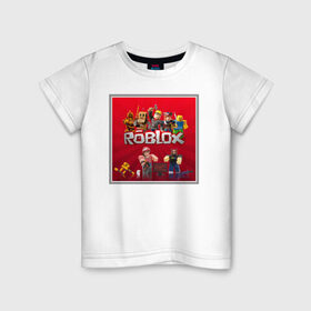 Детская футболка хлопок с принтом Roblox в Екатеринбурге, 100% хлопок | круглый вырез горловины, полуприлегающий силуэт, длина до линии бедер | roblox | studio | игра | игрок | игроман | купить | роблокс