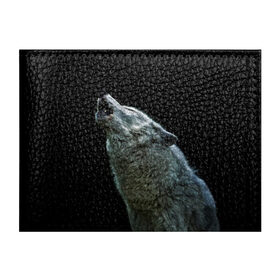 Обложка для студенческого билета с принтом Воющий волк в Екатеринбурге, натуральная кожа | Размер: 11*8 см; Печать на всей внешней стороне | Тематика изображения на принте: ауф | волк | воющий волк | животное | зверь