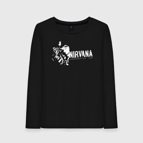 Женский лонгслив хлопок с принтом Nirvana в Екатеринбурге, 100% хлопок |  | alternative rock | american | grunge | music | nirvana | rock | rock band | usa | альтернативный рок | американская | гранж | музыка | рок | рок группа | сша