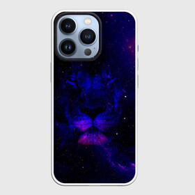 Чехол для iPhone 13 Pro с принтом ЗВЕЗДНЫЙ ЛЕВ в Екатеринбурге,  |  | animal | dark | king | lion | star | животные | звезды | звери | космос | лев | неон | силуэт | тьма | ультрафиолет | царь