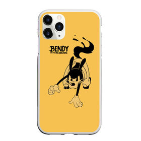 Чехол для iPhone 11 Pro матовый с принтом Bendy And The Ink Machine в Екатеринбурге, Силикон |  | bendy | bendy and the ink machine | бенди | бени | бенни | бэнди | детская | детям | игра | капли | компьютерная игра | краска | машина | подтеки | ужастик | чернила | чернильная