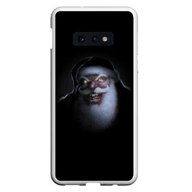 Чехол для Samsung S10E с принтом Very bad Santa в Екатеринбурге, Силикон | Область печати: задняя сторона чехла, без боковых панелей | Тематика изображения на принте: beard | jaw | moustache | new year | saliva | santa claus | teeth | борода | дед мороз | зубы | новый год | пасть | санта клаус | слюна | усы