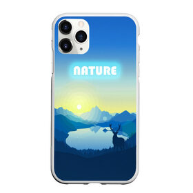Чехол для iPhone 11 Pro Max матовый с принтом NATURE в Екатеринбурге, Силикон |  | Тематика изображения на принте: горы | закат | лес | ночное небо | озеро в лесу | олень в лесу | природа | солнце