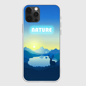 Чехол для iPhone 12 Pro Max с принтом NATURE в Екатеринбурге, Силикон |  | горы | закат | лес | ночное небо | озеро в лесу | олень в лесу | природа | солнце