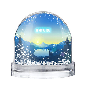 Снежный шар с принтом NATURE в Екатеринбурге, Пластик | Изображение внутри шара печатается на глянцевой фотобумаге с двух сторон | Тематика изображения на принте: горы | закат | лес | ночное небо | озеро в лесу | олень в лесу | природа | солнце