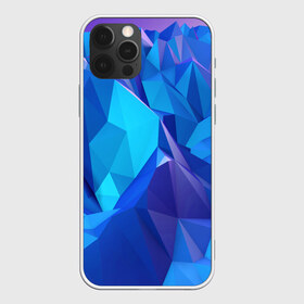 Чехол для iPhone 12 Pro Max с принтом NEON CRYSTALLS в Екатеринбурге, Силикон |  | Тематика изображения на принте: алмазы | блеск | кристаллы | монотонный цвет | неоновый принт | переливание цветов | синий цвет