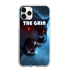 Чехол для iPhone 11 Pro матовый с принтом THE GRIN в Екатеринбурге, Силикон |  | волк | волк зимой | глаза волка | горящие глаза | неоновый глаза | оборотень | оскал | оскал волка | оскал оборотня