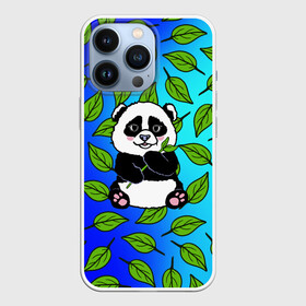 Чехол для iPhone 13 Pro с принтом Панда в Екатеринбурге,  |  | baby | bear | kawaii | teddy | бамбук | ветки | животные | игрушка | каваи | китай | коала | листья | малыш | медведь | медвежата | медвежонок | мультяшный | панда | пандочка | плюшевый | подарок | природа | пушистый