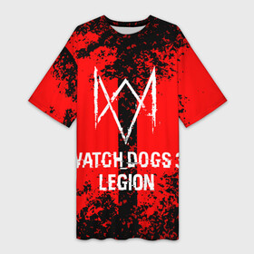 Платье-футболка 3D с принтом Watch Dogs: Legion. в Екатеринбурге,  |  | esport | games | watch dogs: legion | боевик | вотч догс легион | игроки | игролюбители | игроманы | игры | киберспорт | сторожевые псы | эйден пирс