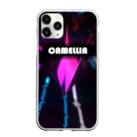 Чехол для iPhone 11 Pro матовый с принтом CAMELLIA в Екатеринбурге, Силикон |  | Тематика изображения на принте: абстракция | геометрия | неоновый огонь | неоновый полосы | неоновый свет