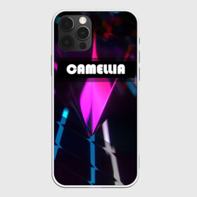 Чехол для iPhone 12 Pro Max с принтом CAMELLIA в Екатеринбурге, Силикон |  | абстракция | геометрия | неоновый огонь | неоновый полосы | неоновый свет