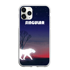 Чехол для iPhone 11 Pro Max матовый с принтом SINGULAR в Екатеринбурге, Силикон |  | алый закат | звездное небо | неоновый тигр | ночное небо | тигр на закате