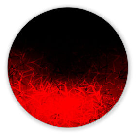 Коврик для мышки круглый с принтом КРАСНО-ЧЕРНЫЙ ГРАДИЕНТ в Екатеринбурге, резина и полиэстер | круглая форма, изображение наносится на всю лицевую часть | black | blood | fire | red | stars | градиент | звезды | красный | кровь | огонь | текстуры | узор | черный