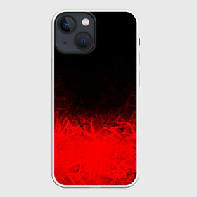 Чехол для iPhone 13 mini с принтом КРАСНО ЧЕРНЫЙ ГРАДИЕНТ в Екатеринбурге,  |  | black | blood | fire | red | stars | градиент | звезды | красный | кровь | огонь | текстуры | узор | черный