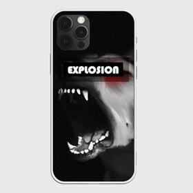 Чехол для iPhone 12 Pro Max с принтом EXPLOSION(ВЗРЫВНОЙ) в Екатеринбурге, Силикон |  | волк | злая собака | злой волк | лай собаки | неоновая надпись | оскал волка