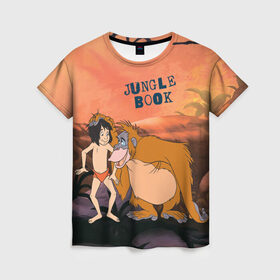 Женская футболка 3D с принтом Mowgli в Екатеринбурге, 100% полиэфир ( синтетическое хлопкоподобное полотно) | прямой крой, круглый вырез горловины, длина до линии бедер | akela | bagheera | baloo | disney | jungle book | kaa | mowgli | raksha | shere khan | vdgerir | акела | багира | балу | дисней | каа | маугли | шерхан