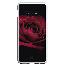 Чехол для Samsung S10E с принтом роза в Екатеринбурге, Силикон | Область печати: задняя сторона чехла, без боковых панелей | гибридная роза | красная роза | роза | чайная роза | черная роза