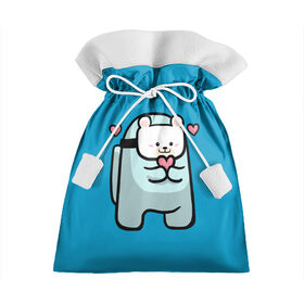 Подарочный 3D мешок с принтом Nyan Cat (Among Us) в Екатеринбурге, 100% полиэстер | Размер: 29*39 см | among | among us | cat | cats | crewmate | game | impistor | nyan | space | us | vote | выживший | игра | космос | кот | котейка | котэ | кошка | кэт | невиновный | нян | предатель | самозванец | сердечки | сердечко | сердца | сердце