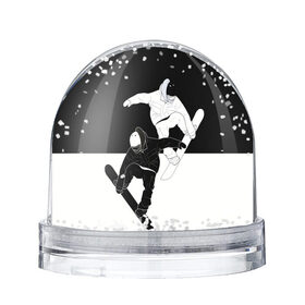 Снежный шар с принтом Сноубордисты в Екатеринбурге, Пластик | Изображение внутри шара печатается на глянцевой фотобумаге с двух сторон | snowboard | snowboarding | sport | борд | горнолыжник | горнолыжный | инь янь | с | с сноубордистами | с сноубордистом | сноуборд | сноубординг | сноубордисты | со сноубордом | спорт | феншуй | экстремальный спорт