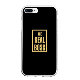 Чехол для iPhone 7Plus/8 Plus матовый с принтом The Real Boss в Екатеринбурге, Силикон | Область печати: задняя сторона чехла, без боковых панелей | 