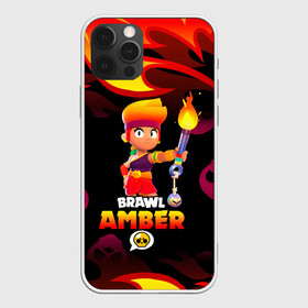 Чехол для iPhone 12 Pro с принтом BRAWL STARS AMBER. в Екатеринбурге, силикон | область печати: задняя сторона чехла, без боковых панелей | 8 bit | amber | brawl stars | colette | crow | gale | leon | max | mecha | mecha crow | mr.p | sally leon | shark | tara | virus 8 bit | werewolf leon | акула | амбер | берли | бравл старс | ворон | коллет | макс | оборотень