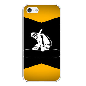 Чехол для iPhone 5/5S матовый с принтом Сноубордист в Екатеринбурге, Силикон | Область печати: задняя сторона чехла, без боковых панелей | snowboard | snowboarding | горные лыжи | прыжок | сноуборд | сноубординг | сноубордист | экстрим