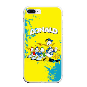 Чехол для iPhone 7Plus/8 Plus матовый с принтом Donald duck (Рыбалка) в Екатеринбурге, Силикон | Область печати: задняя сторона чехла, без боковых панелей | donald duck | walt disney | герой | мультфильмов | селезень | студии