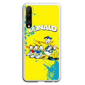 Чехол для Honor P30 с принтом Donald duck (Рыбалка) в Екатеринбурге, Силикон | Область печати: задняя сторона чехла, без боковых панелей | donald duck | walt disney | герой | мультфильмов | селезень | студии