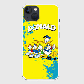 Чехол для iPhone 13 с принтом Donald duck (Рыбалка) в Екатеринбурге,  |  | donald duck | walt disney | герой | мультфильмов | селезень | студии