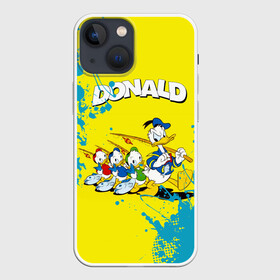 Чехол для iPhone 13 mini с принтом Donald duck (Рыбалка) в Екатеринбурге,  |  | donald duck | walt disney | герой | мультфильмов | селезень | студии
